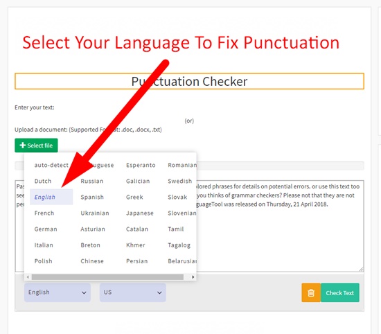 Punctuation Checker