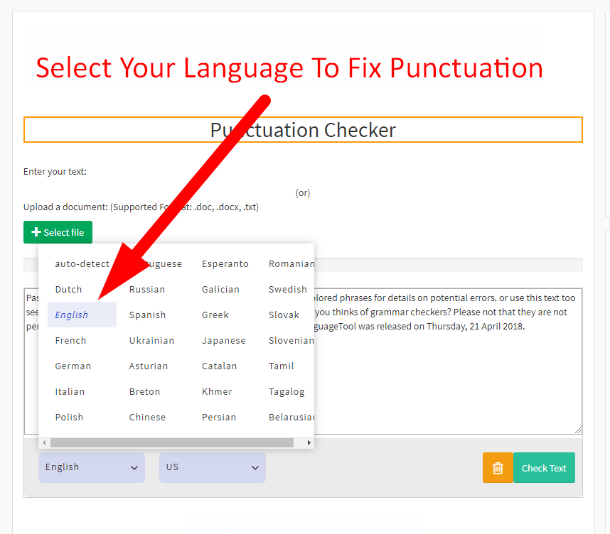 free punctuation and grammar checker