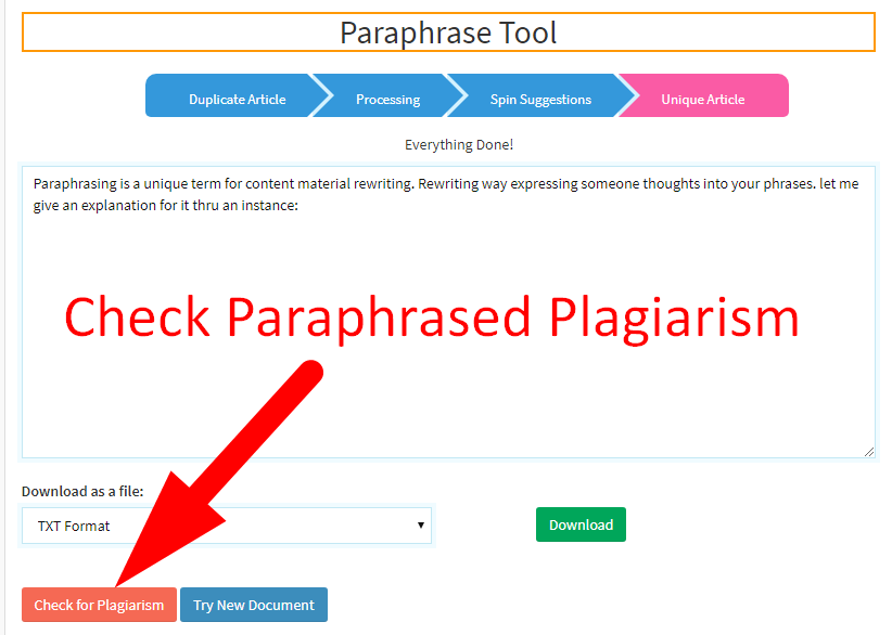 how to paraphrase an article