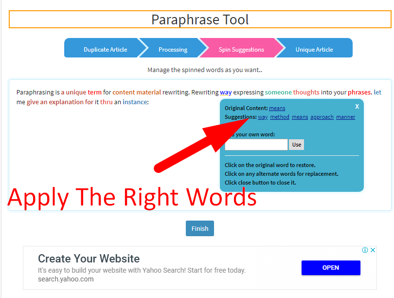 how to paraphrase an article