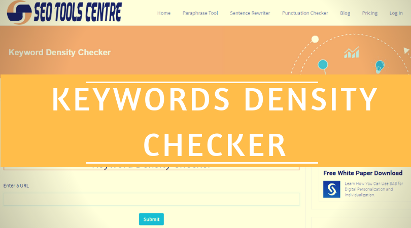 Keyword Density Checker Check Keywords Density Seotoolscentre