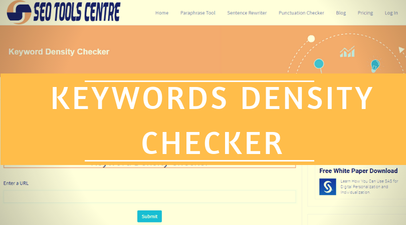 Word density sale checker