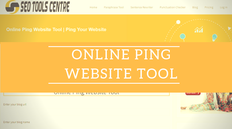 online ping website tool