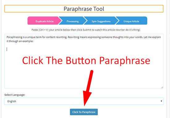 Paraphrase Tool Best Sentence Rephraser Seotoolscentre