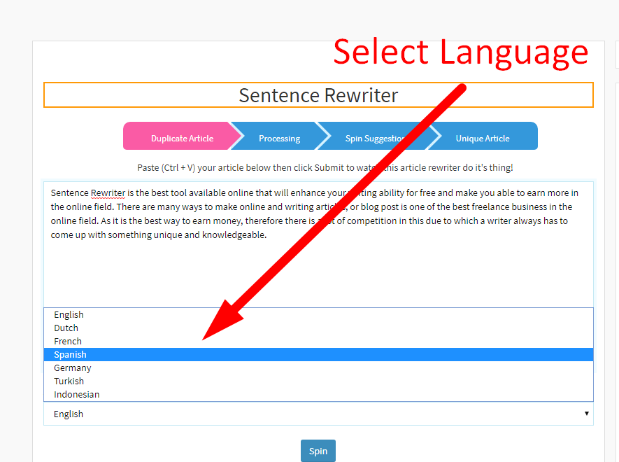 Sentence Rewriter Best Rewording Tool SEOToolsCentre