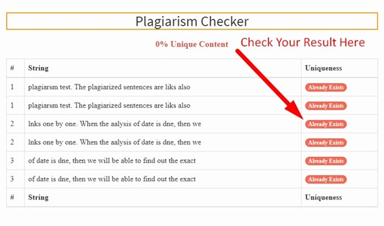 How to check for plagiarism step 4