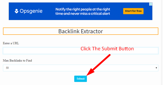 How to extract backlinks step 3