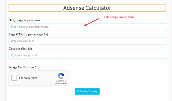 how to calculate adsense revenue step 1 