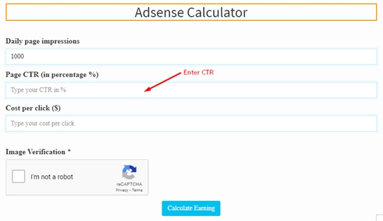 how to calculate adsense revenue step 2