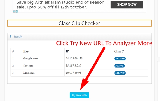 How to check class c ip step 5
