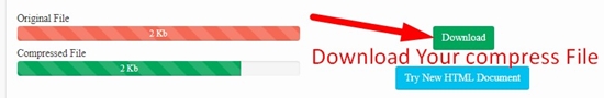How use to HTML Compresser Tool step 5