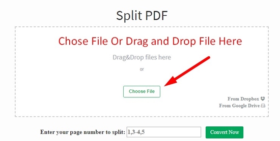 How to use PDF Spliter Tool step 1