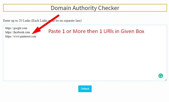 How To Use Domain Authority Checker Step 1
