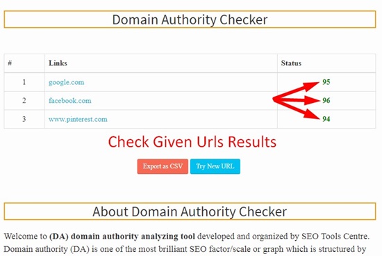 How To Use Domain Authority Checker Step 3