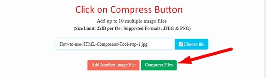 How use to Image Optimizer Tool step 3