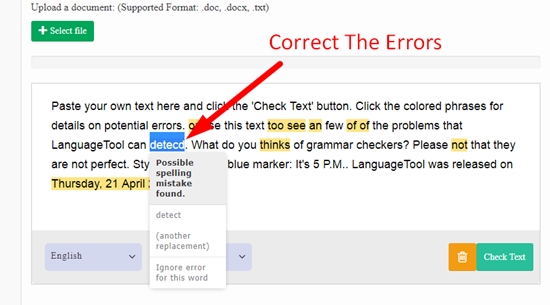 free online grammar checker and corrector