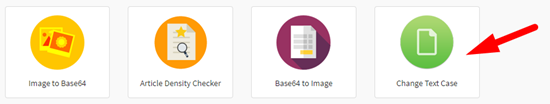 Change text case online