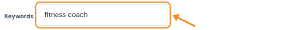 Domain name generator with the keywords fitness coach