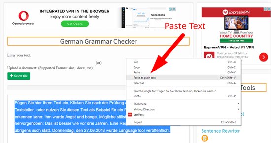 how to check the german grammar step 4