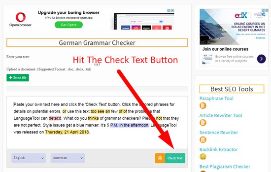 german grammar check