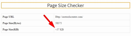 100 Free Page Size Checker SEOToolsCentre