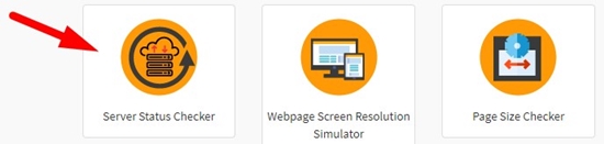 How to check website server status step 1