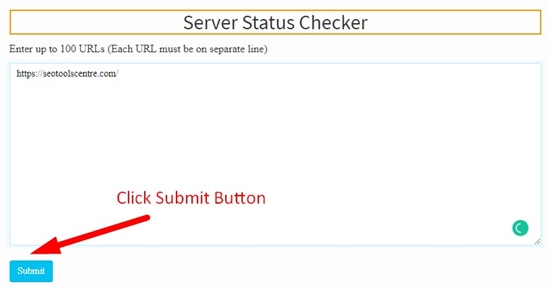 How to check website server status step 3