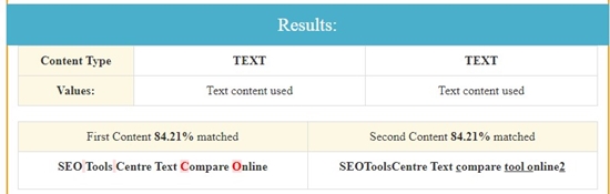 how to compare text online step 4