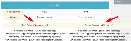 how to compare two urls online step 4