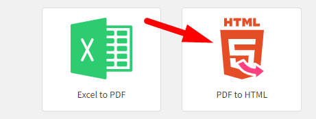 How to convert pdf to html online step 1