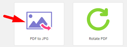 How to convert pdf to jpg online step 1