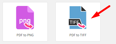 How to Convert PDF to tiff online step 1