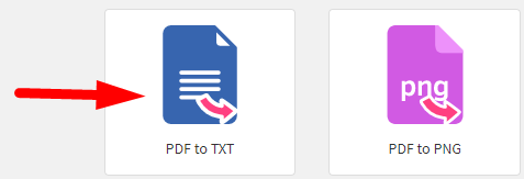 How to convert pdf to txt file online step 1