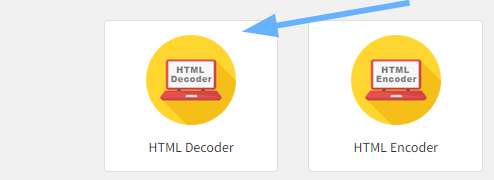 How To Decode html online step 1