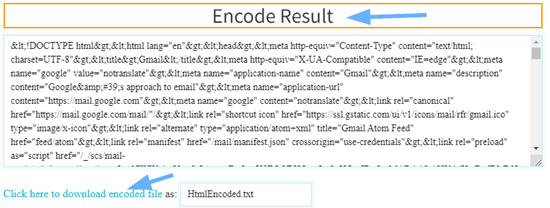 how to encode html online step 5
