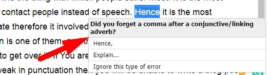 How to fix punctuation online step 6