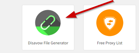 How to generate disavow file online step 1
