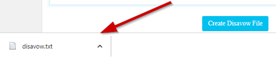 How to generate disavow file online step 4