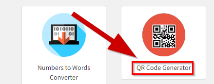 How to generate QR code online step 1