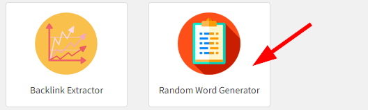 How to generate random words online step 1