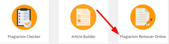 How to remove plagiarism online step 1