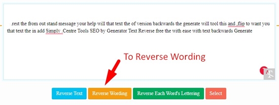 Online Reverse Generator [100% Free] | SEOToolsCentre