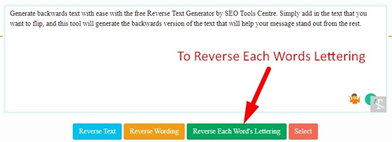how to reverse text online step 5
