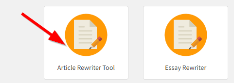 How to rewrite article online step 1