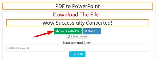 how to use PDF to Powerpoint Converter tool step 3