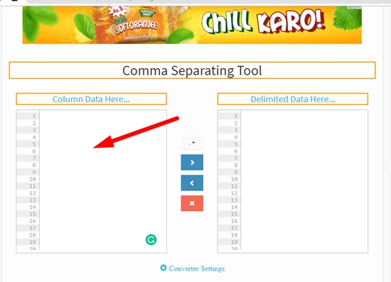 Free Online Comma Separator - List To Comma - SEO Tools Centre