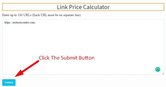 how to use link price calculator step 2