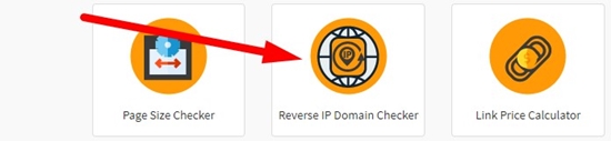 How to use reverse ip domain checker step 1