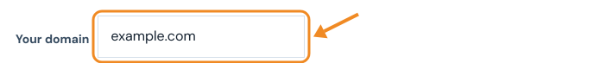Htaccess redirect generator with example.com in the Your domain field