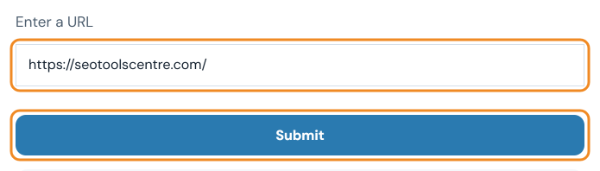 Page size checker with https://seotoolscentre.com/ entered
